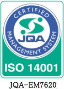 ISO14001 登録番号：JQA-EM7620ISO